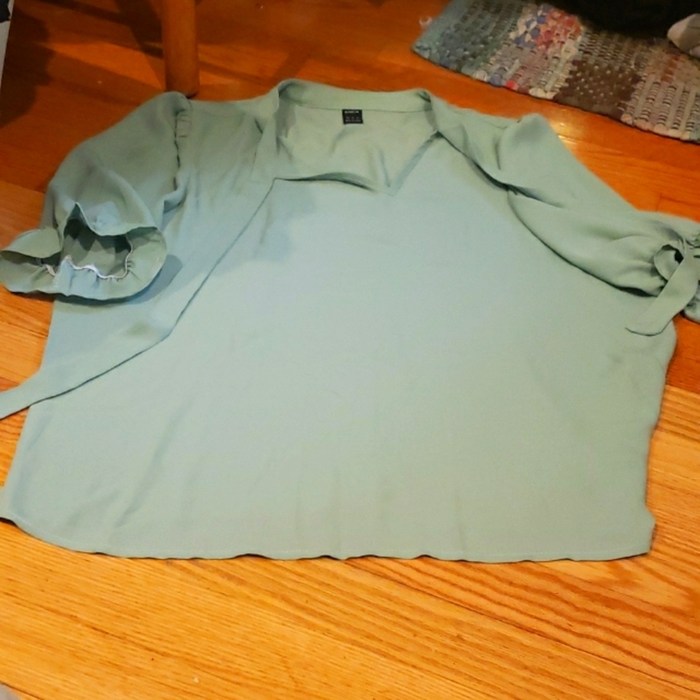 Meadow Green Shein Blouse